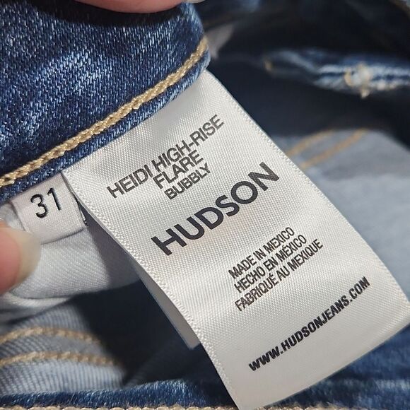 EUC Hudson Heidi High Rise Flare Bubbly Jeans - Picture 6 of 10